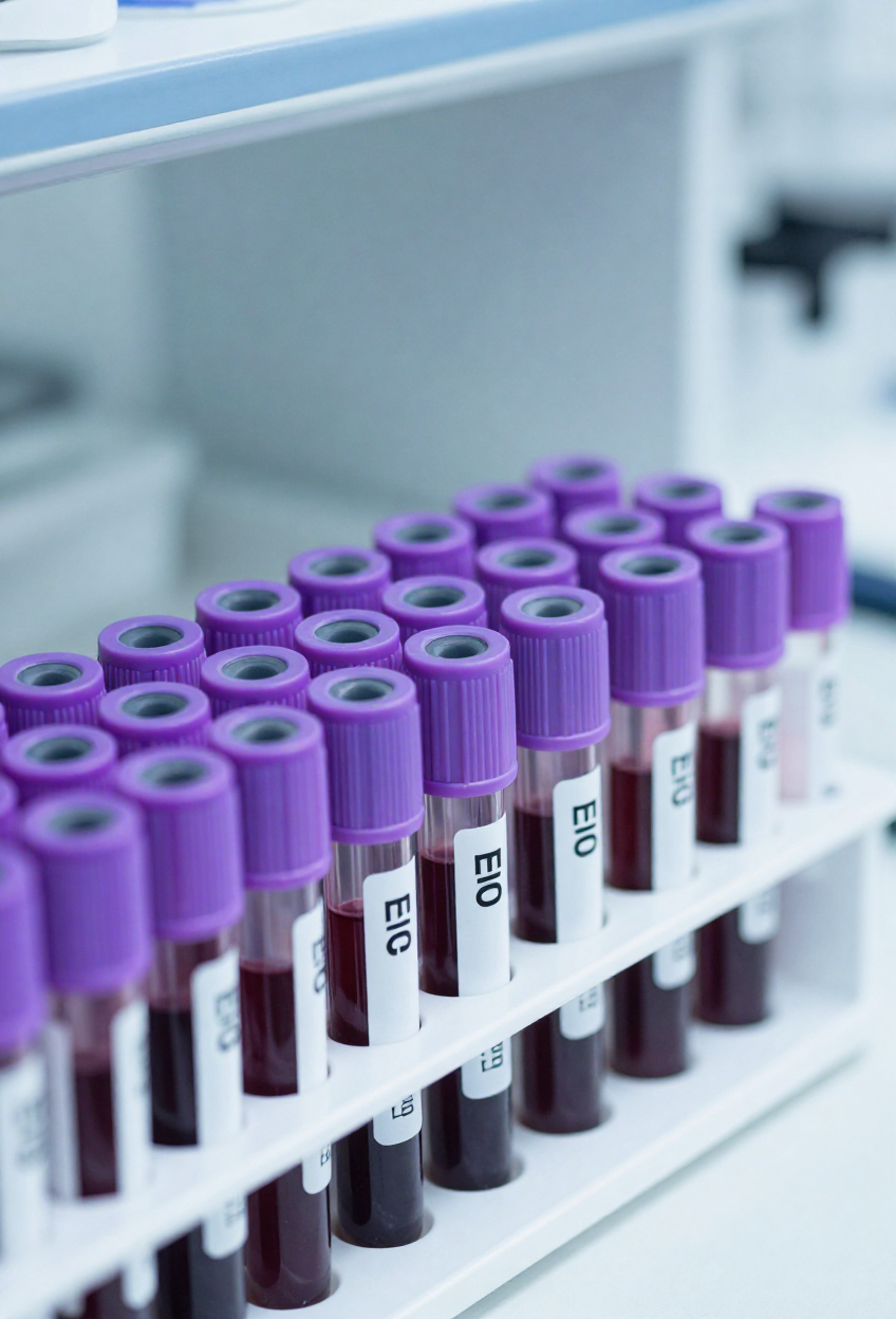 K2 K3 EDTA Purple Cap Blood Tubes